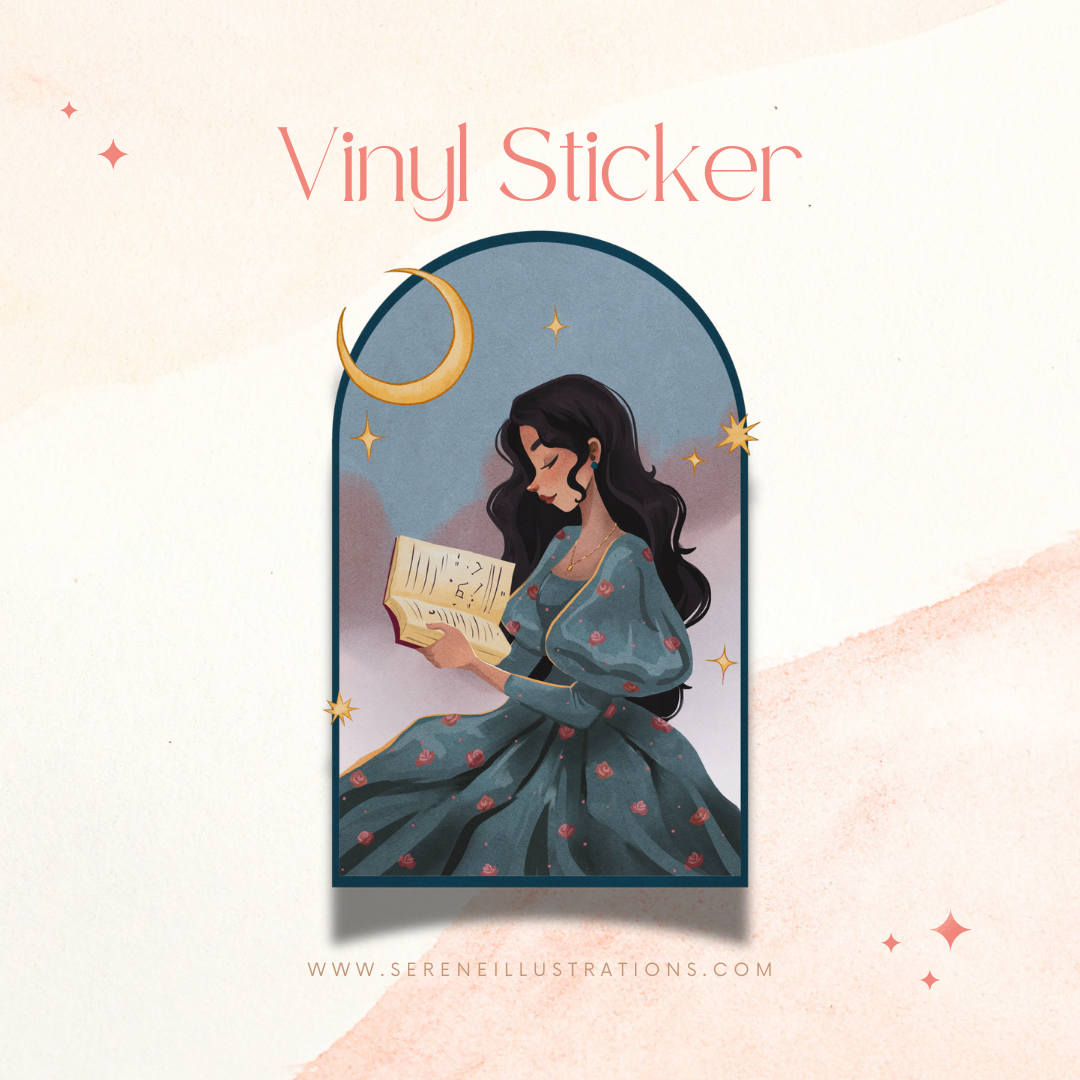 Serene Illustrations Sticker