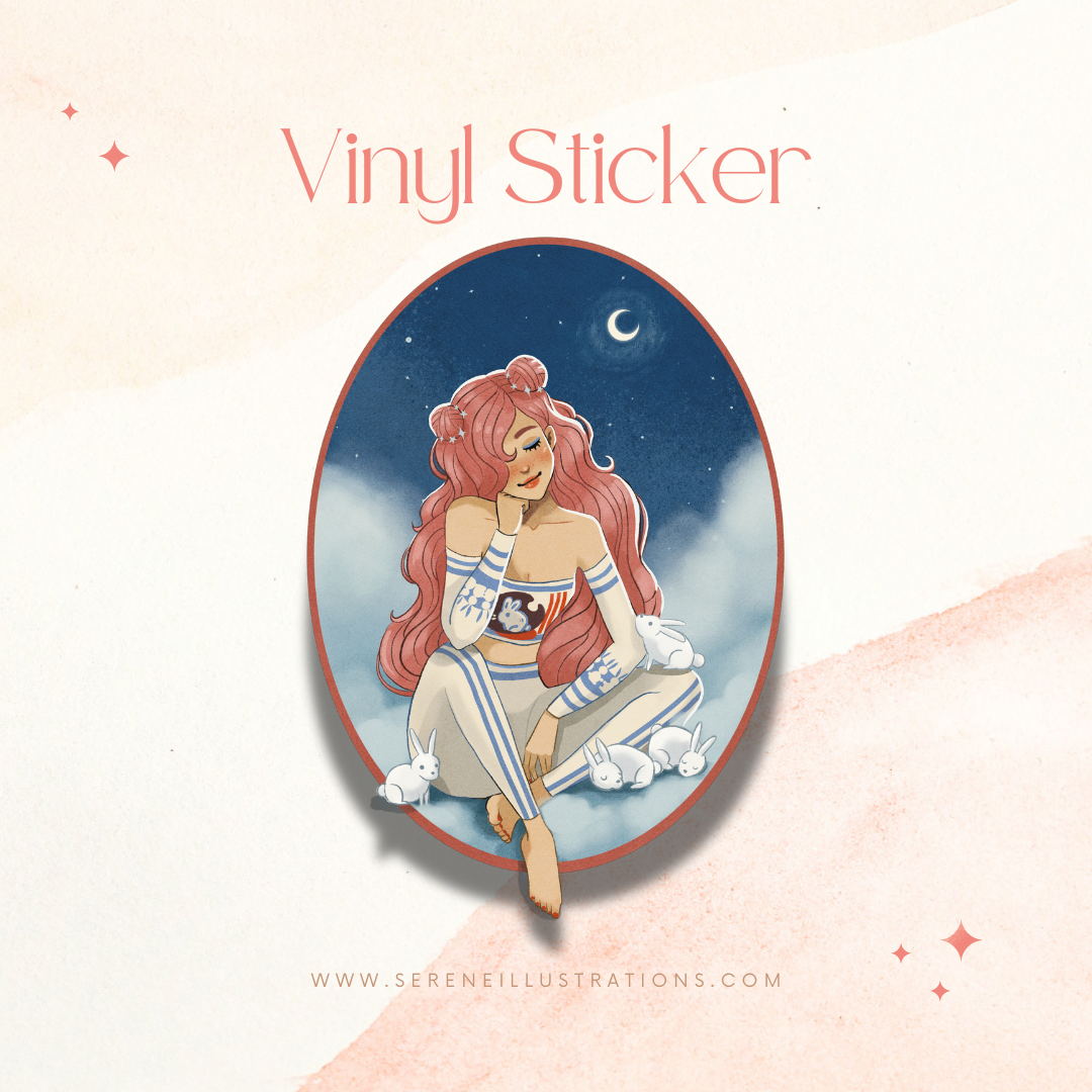 White Rabbit Candy Sticker