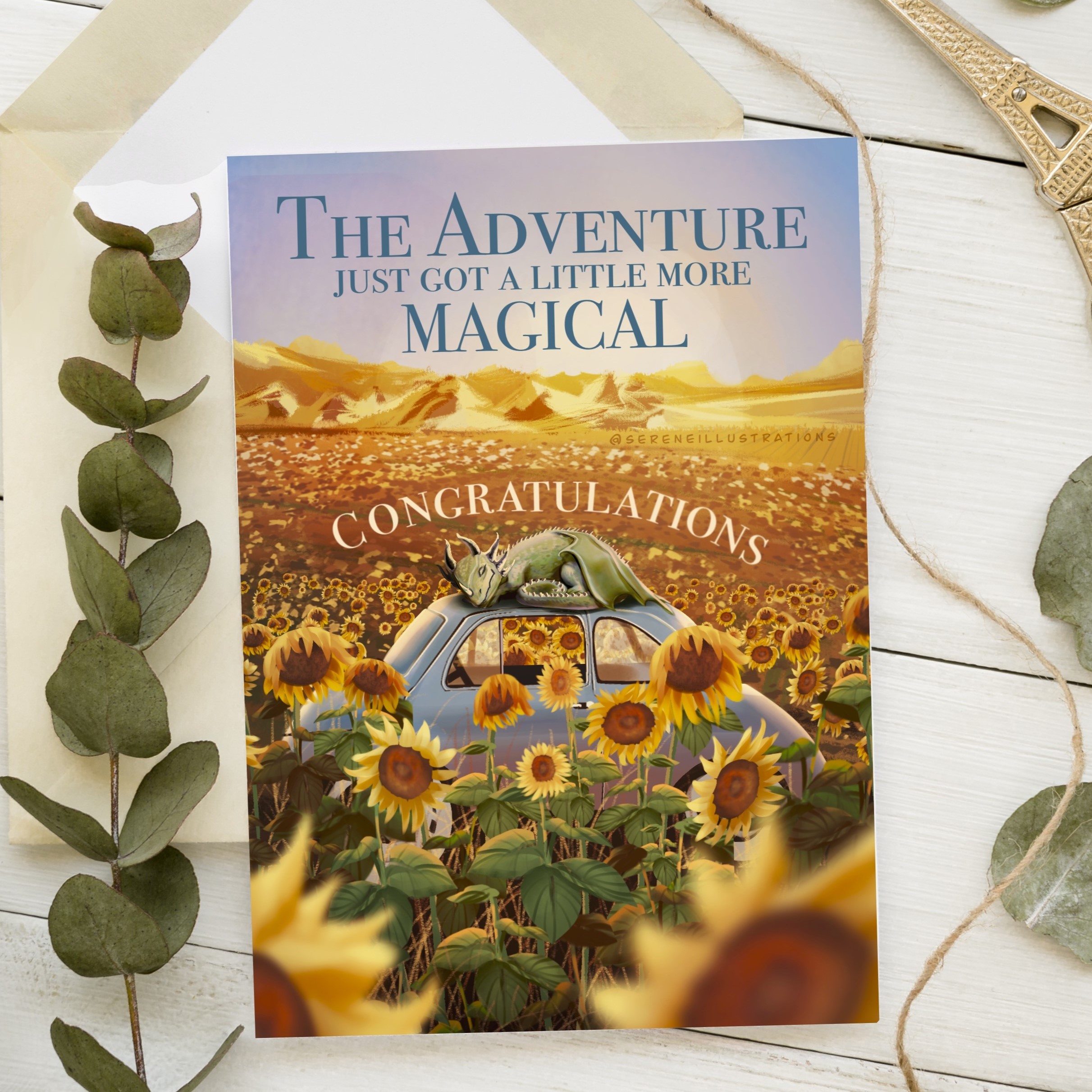 The Adventure Just Got A Little More Magical Congrats Card