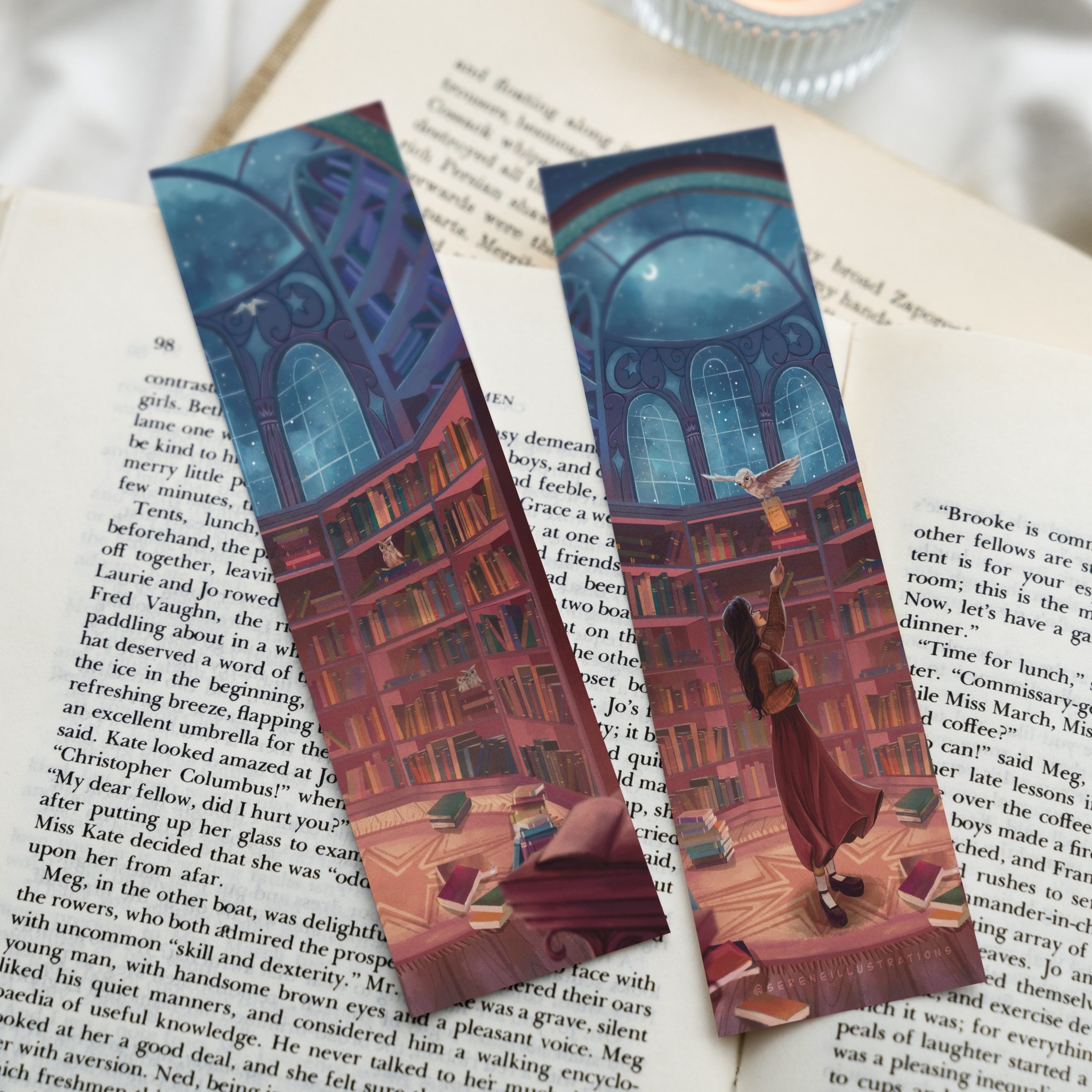 Nocturnal Library Bookmark