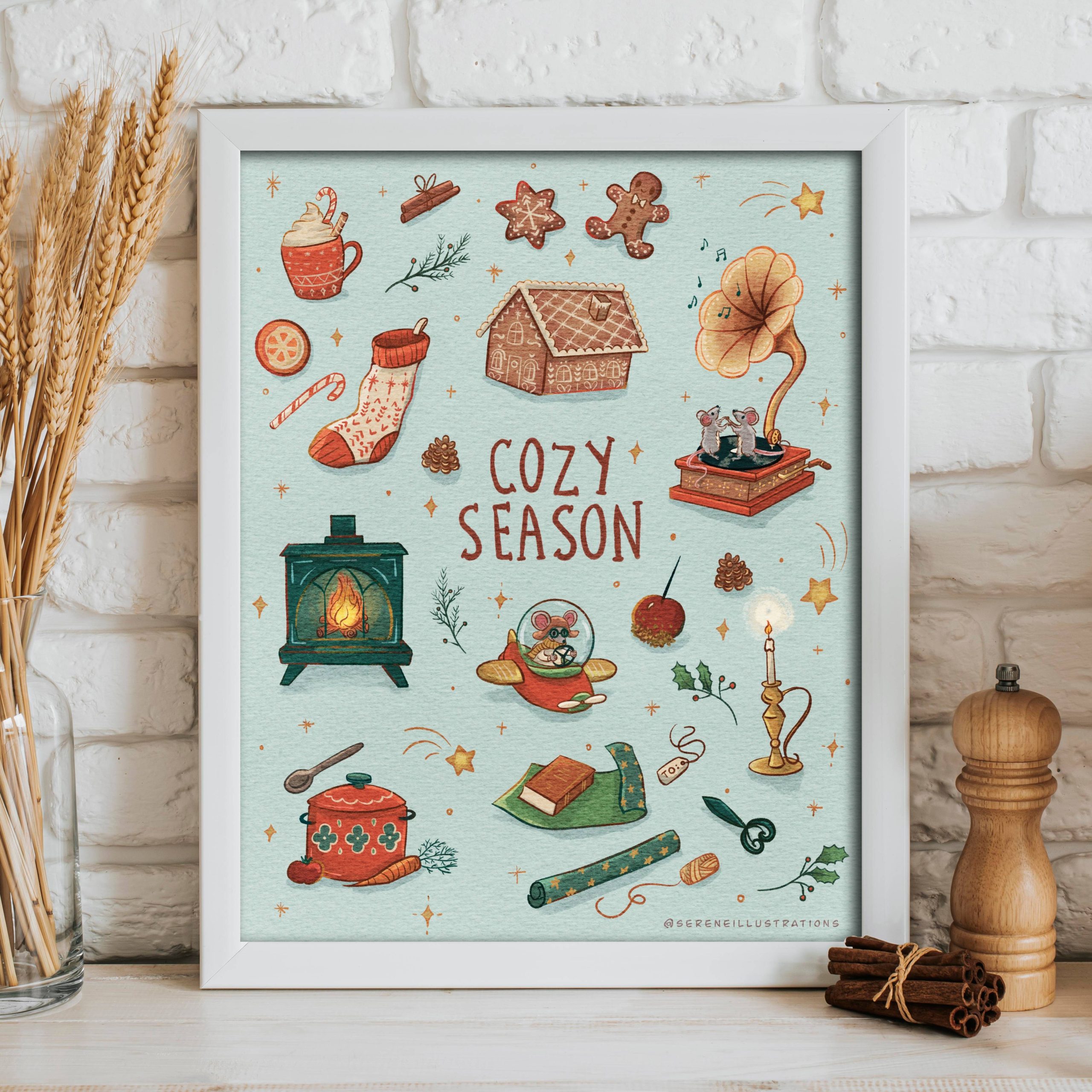 Cozy Season- Winter (8×10″)