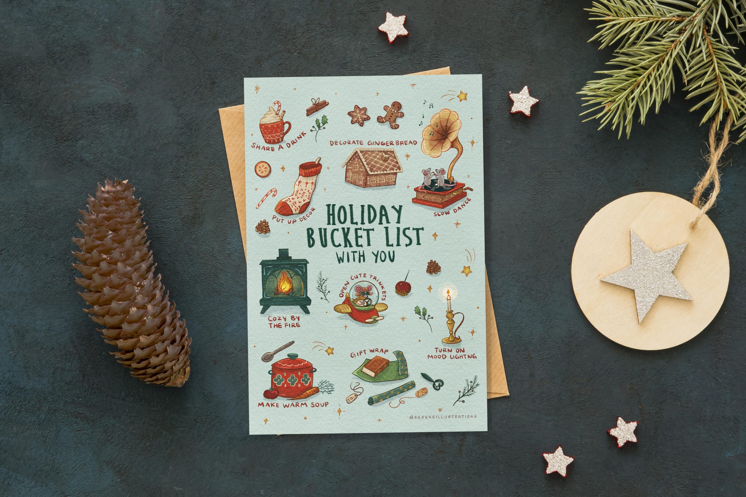 Holiday Bucket List With You Holiday Card