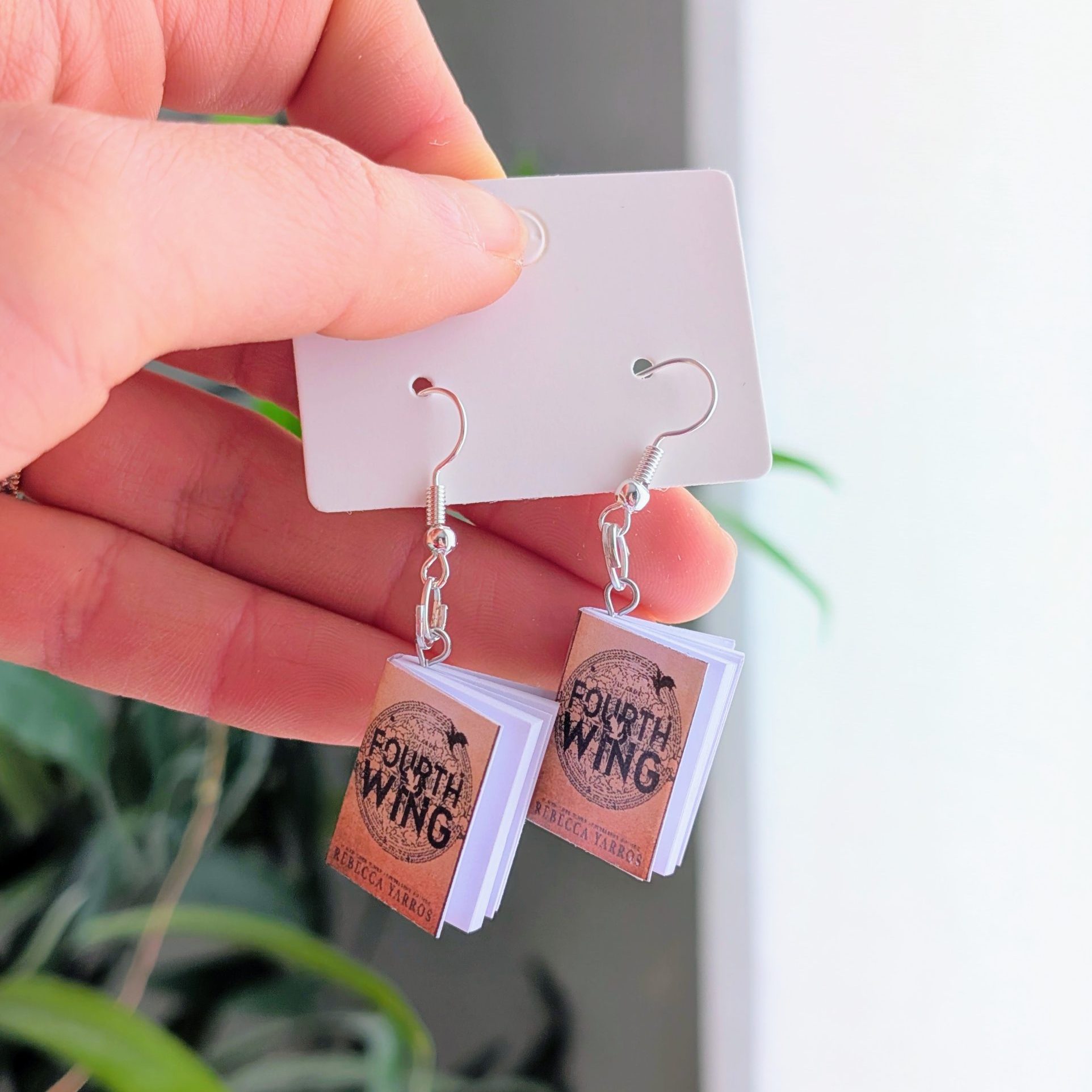 Fourth Wing Book Earrings