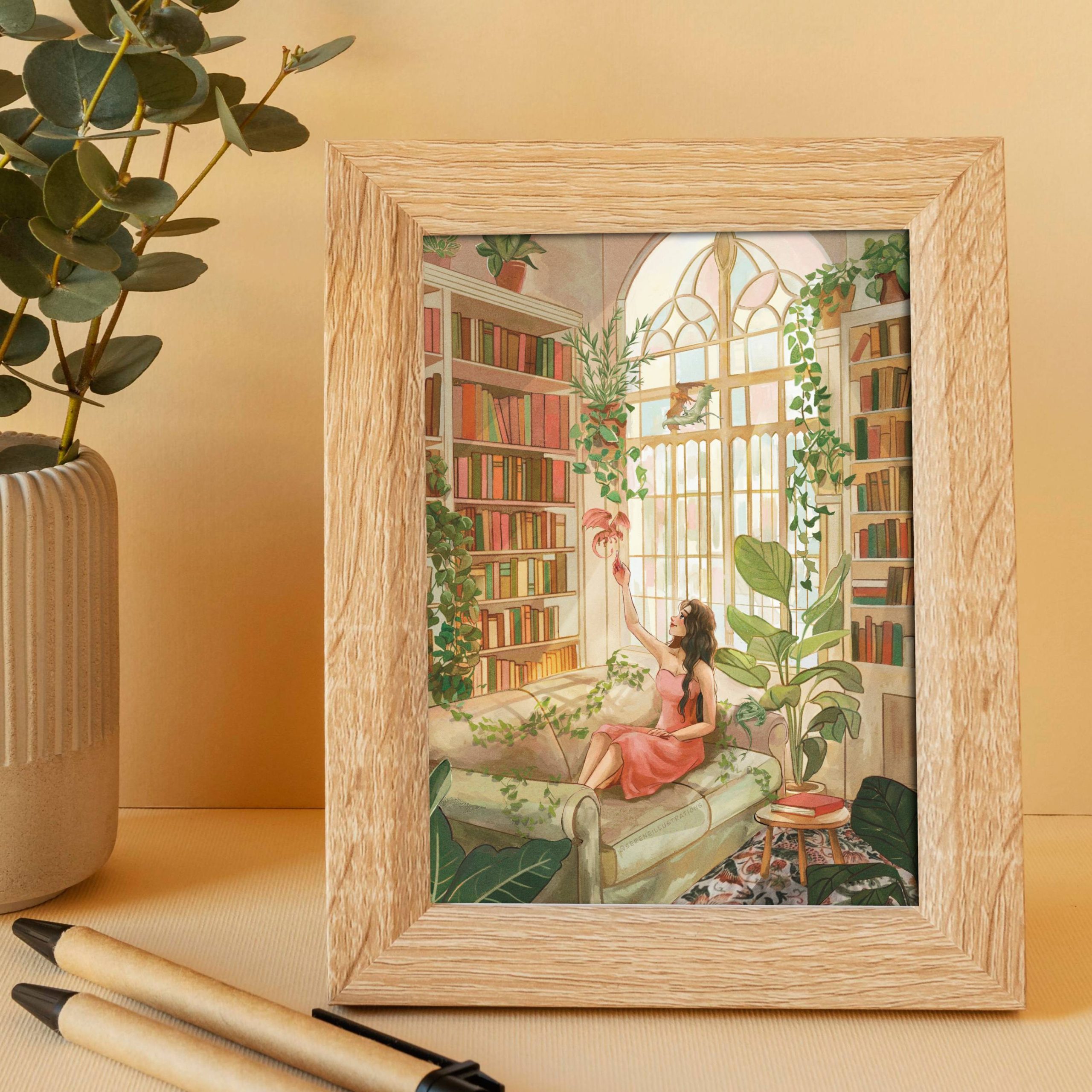 Overgrown Library